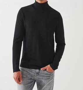 14Gg Merino Tneck In Black turtleneck sweaters sale