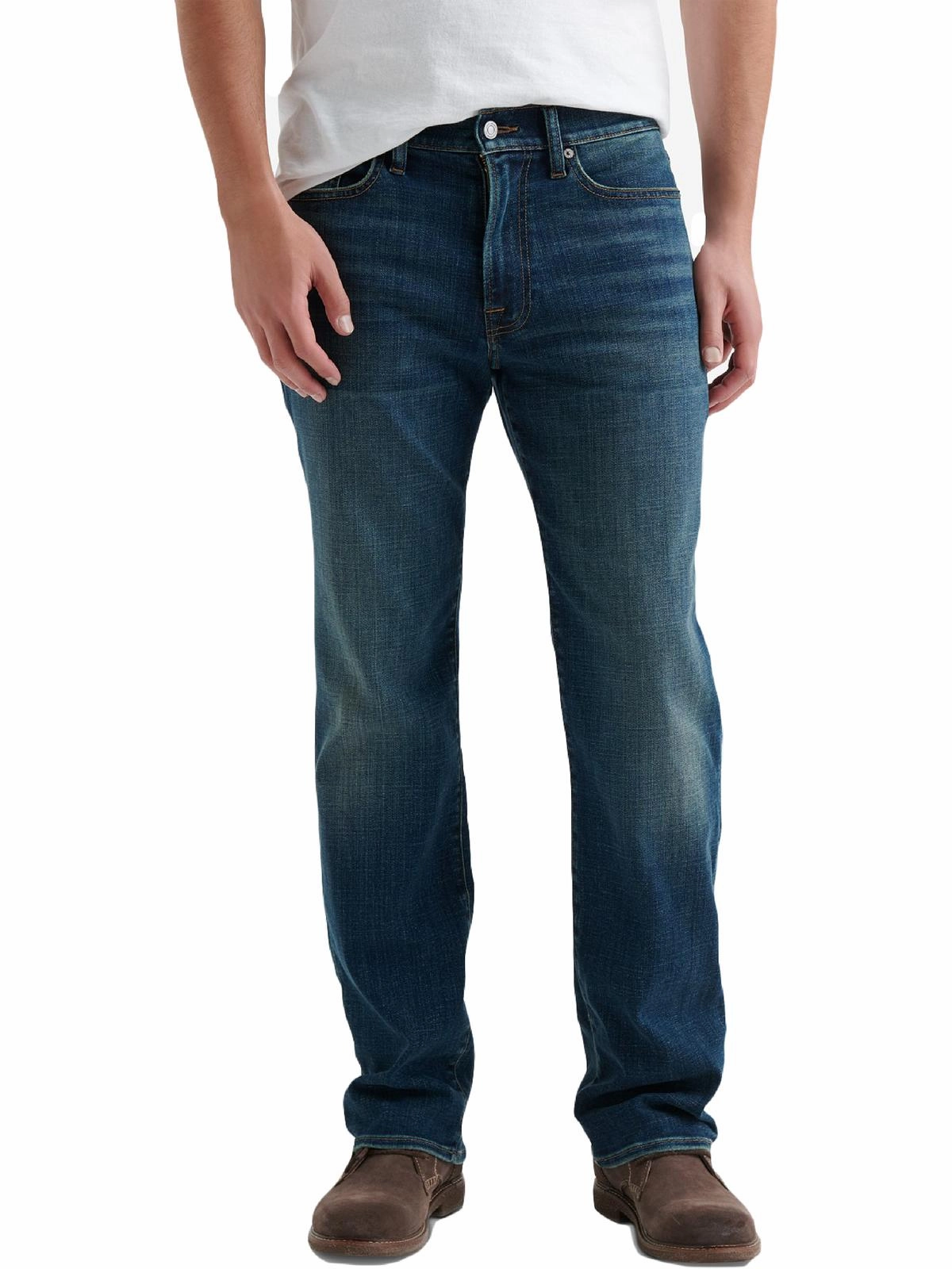 363 Mens Denim Mid-Rise Straight Leg Jeans