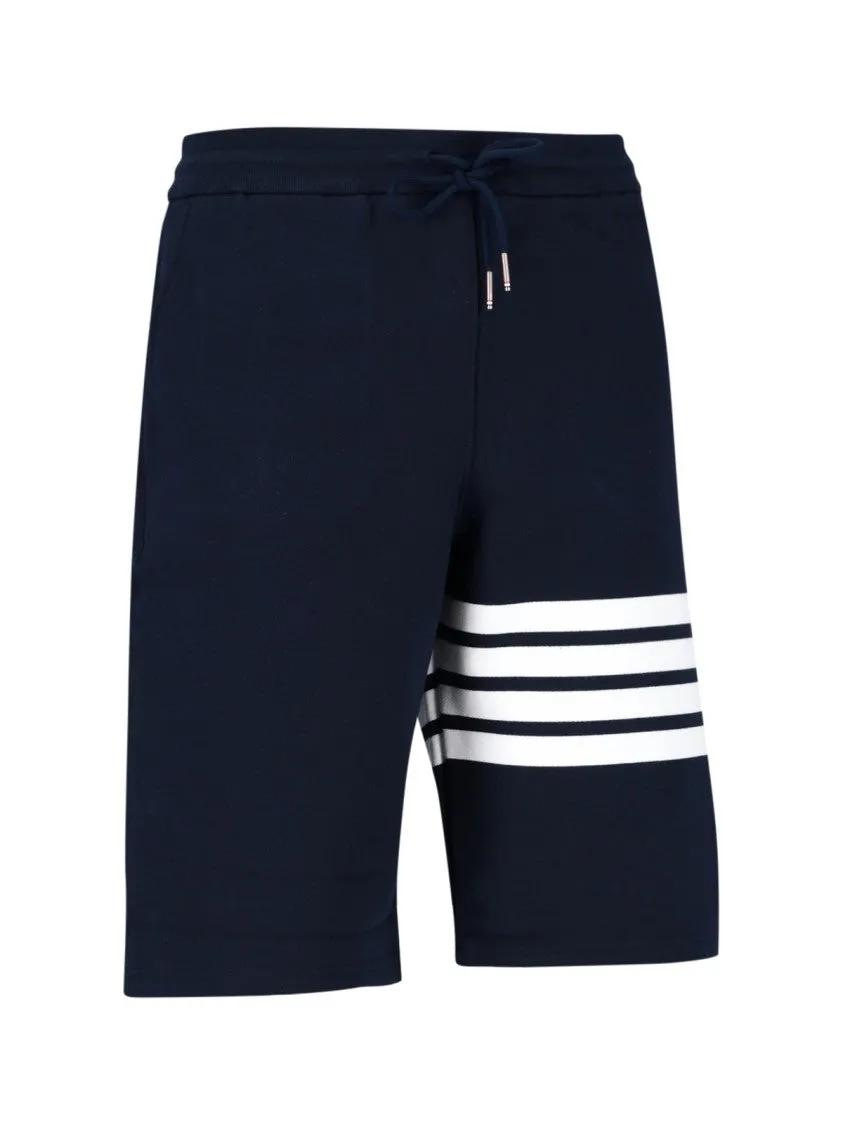 4-Bar' Sports Shorts  Blue