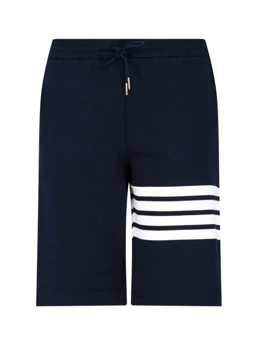 4-Bar' Sports Shorts  Blue