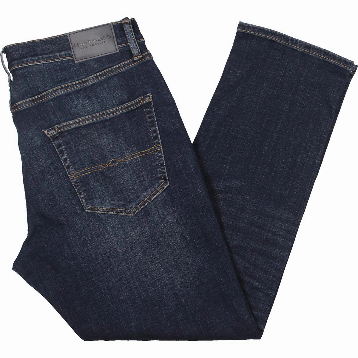 410 Mens Athletic Dark Wash Straight Leg Jeans