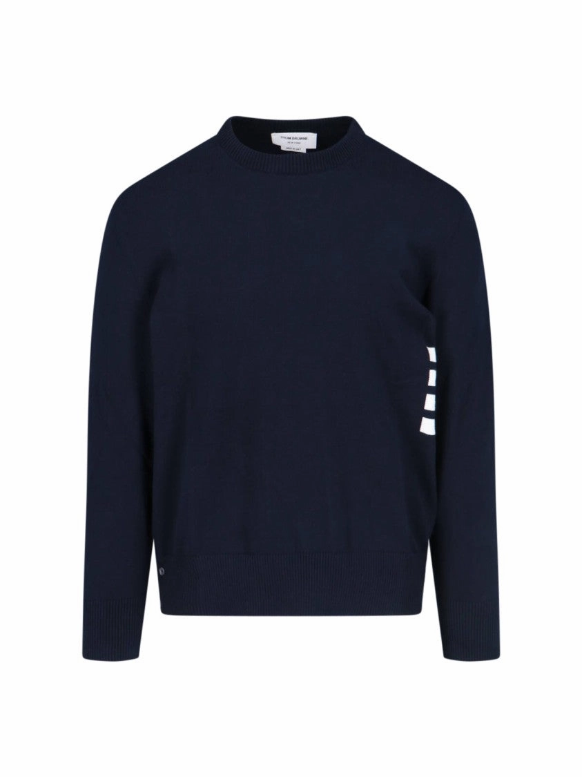 4-Bar" Knit Sweater ?C Blue designer sweaters outlet