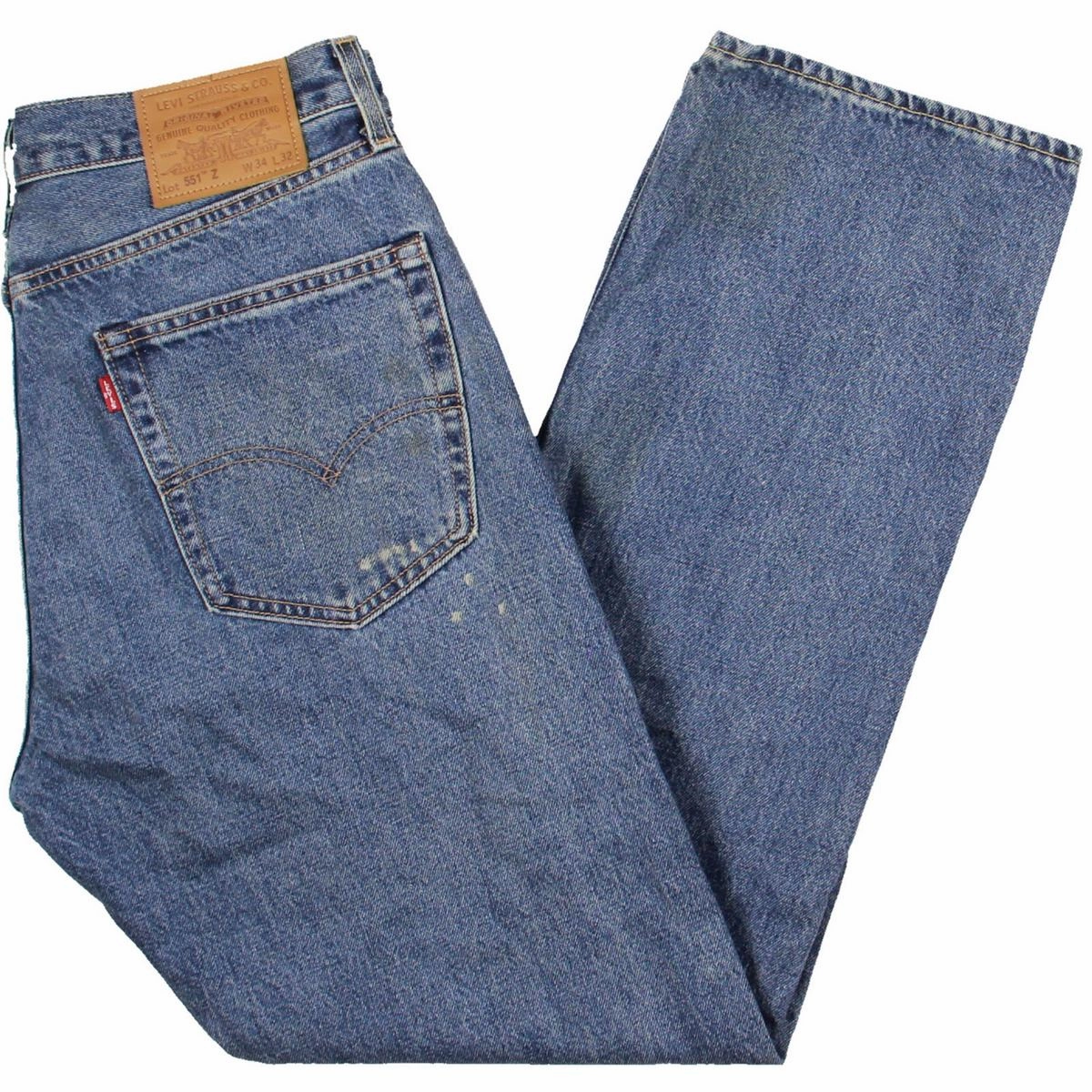 551z Mens Mid-Rise Relaxed Straight Leg Jeans