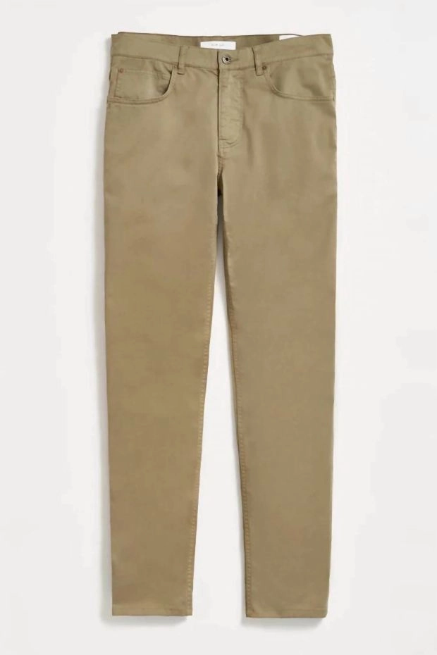 5 Pocket Pant In Moss Green-US 30 Regular