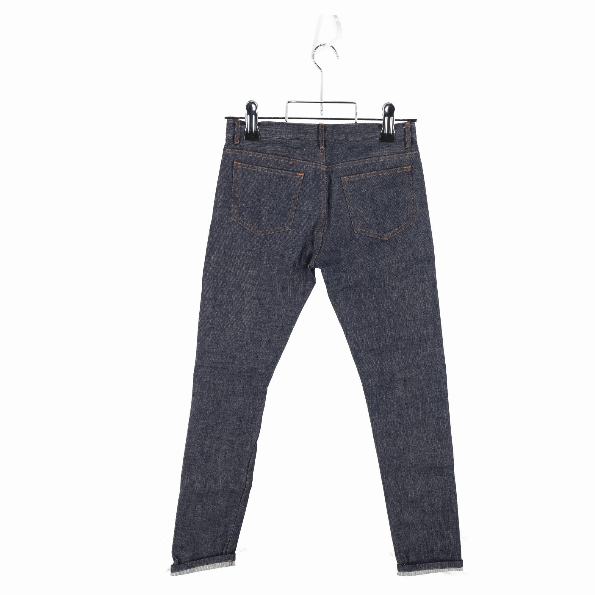 A.P.C. Straight Jeans in Dark Blue Cotton Denim