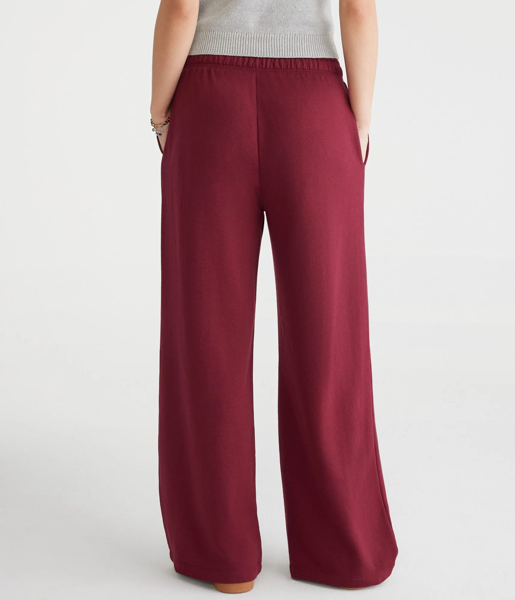 Aeropostale Mid-Rise Wide Leg Sweatpants