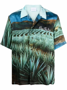 Agave Graphic-Print Shirt mens polos clearance