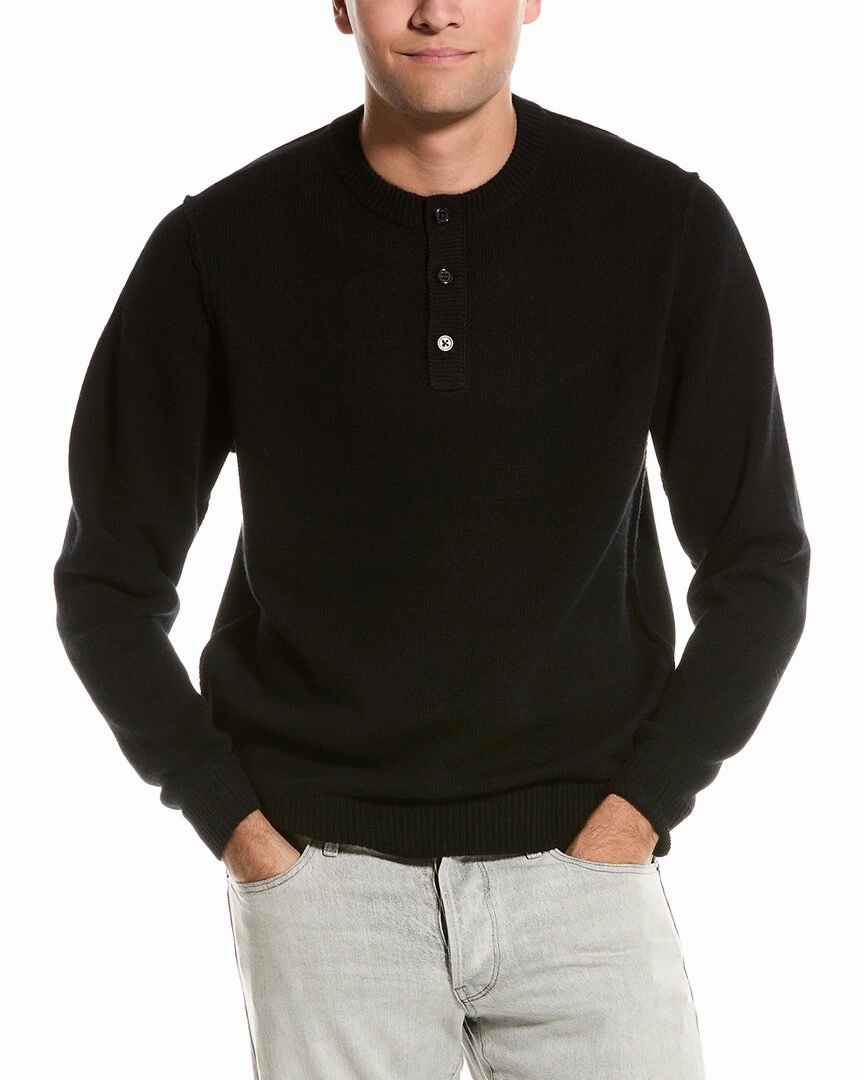 Alashan Wool Henley Shirt chunky knit discount
