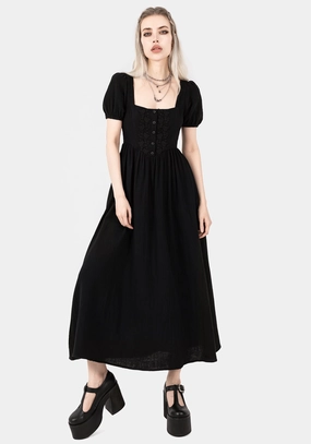 Alder Cotton Detail Midaxi Dress Dresses Womens - beach dresses cheap