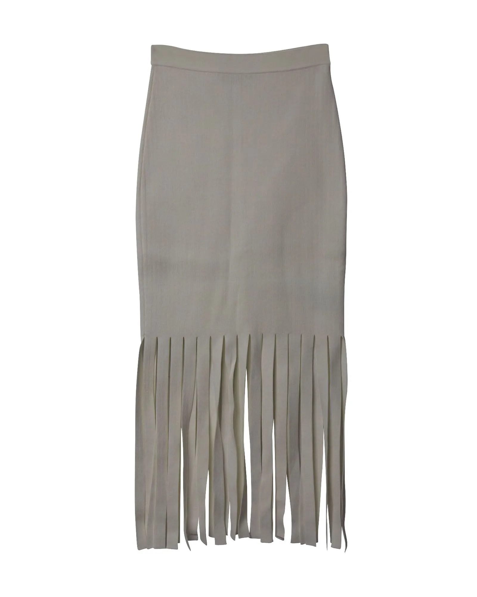 Alexander Wang Fringe Skirt in White Viscose