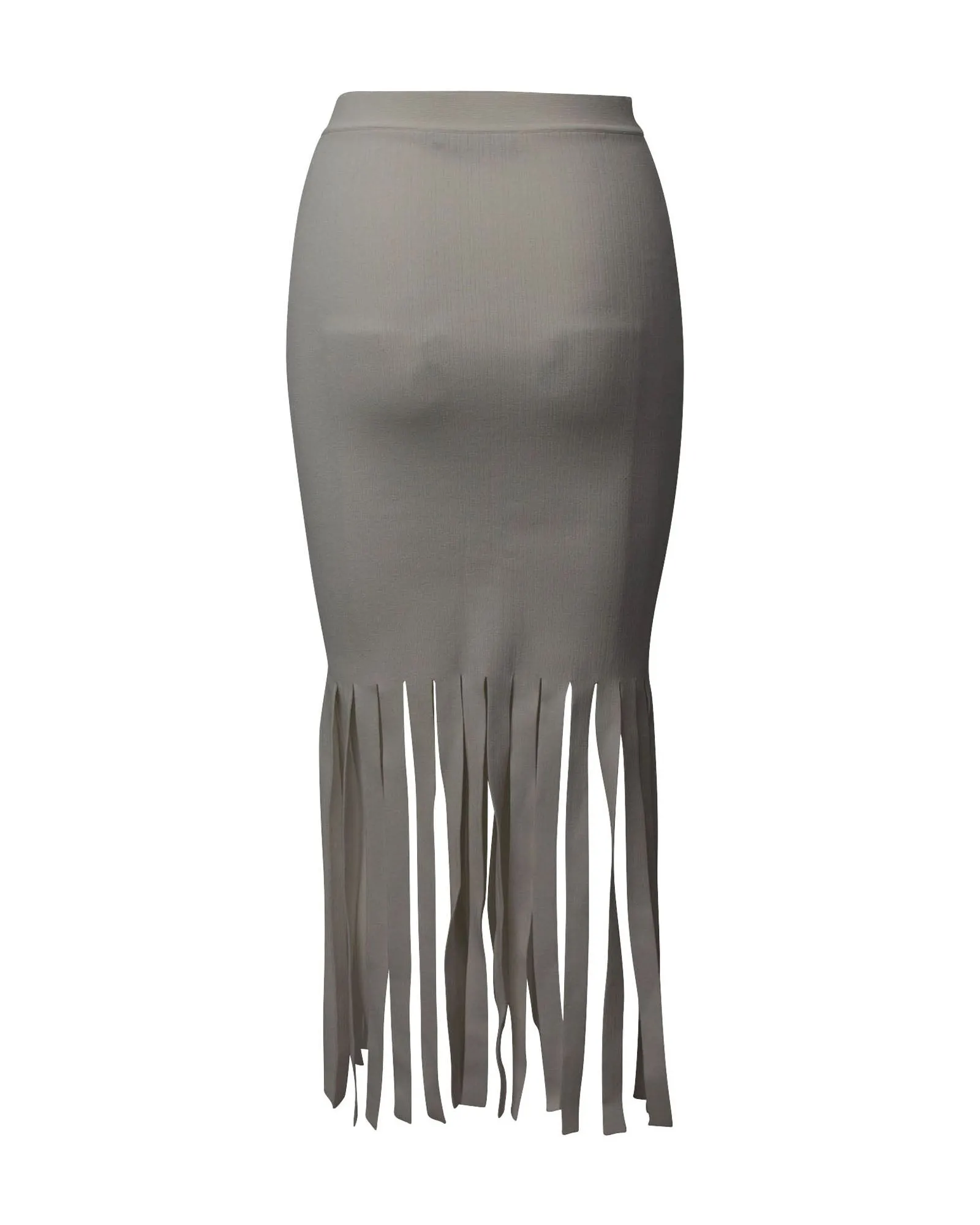 Alexander Wang Fringe Skirt in White Viscose