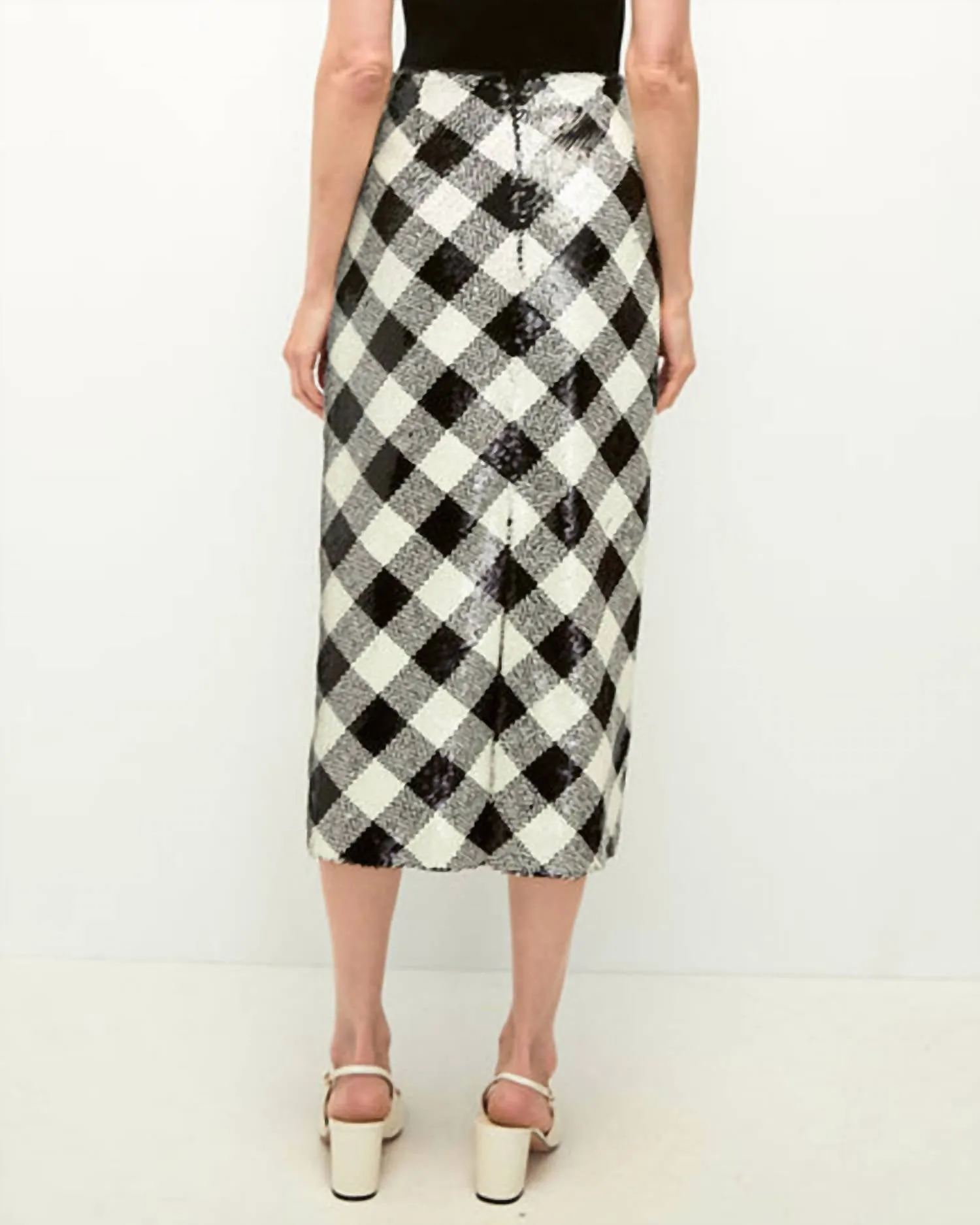 Allora Skirt In Black/offwhite