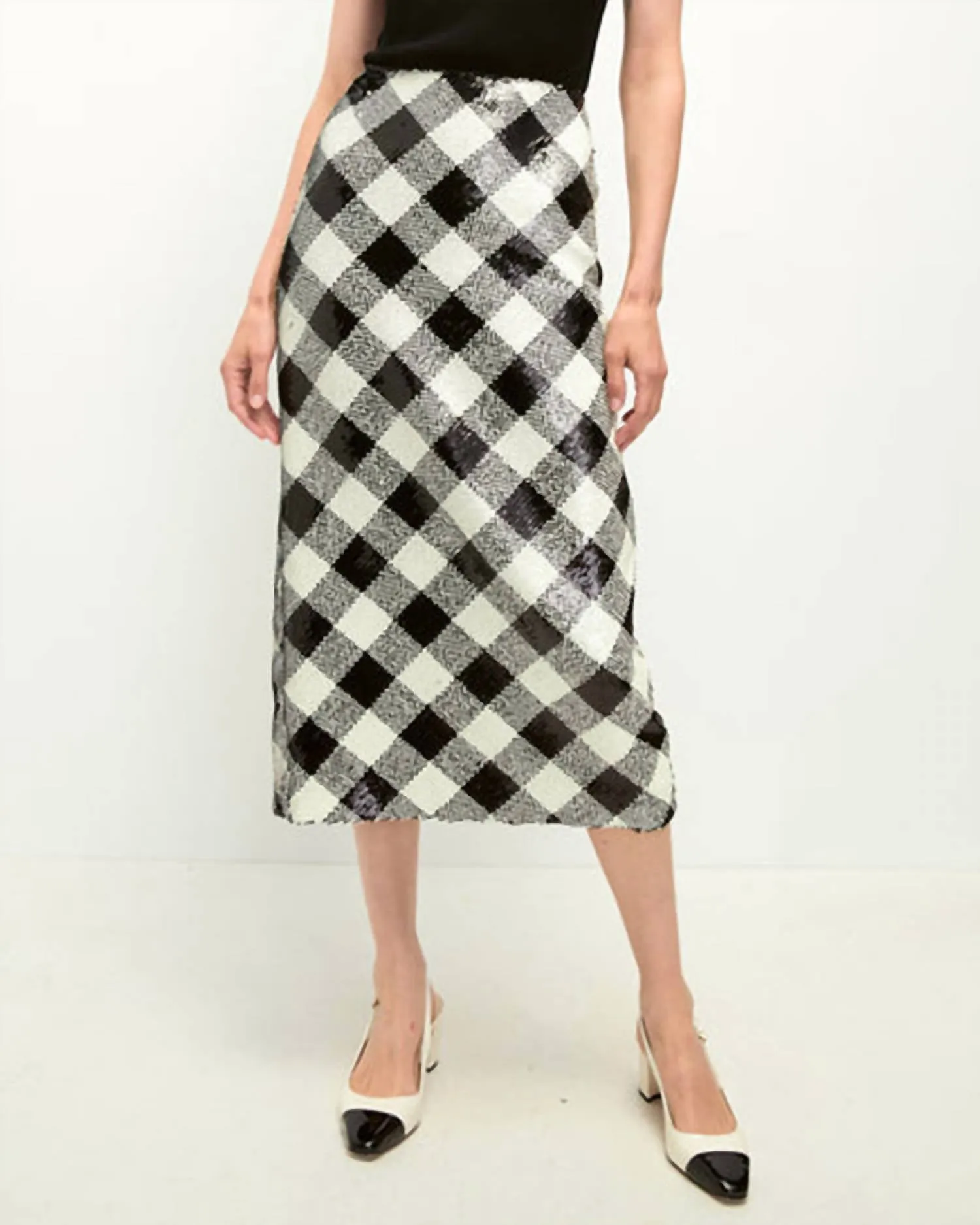 Allora Skirt In Black/offwhite