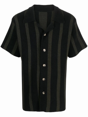 Almar Striped Terry-Cloth Shirt mens polos clearance