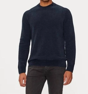 Amarson Knit Sweater In Navy knit sweaters cheap