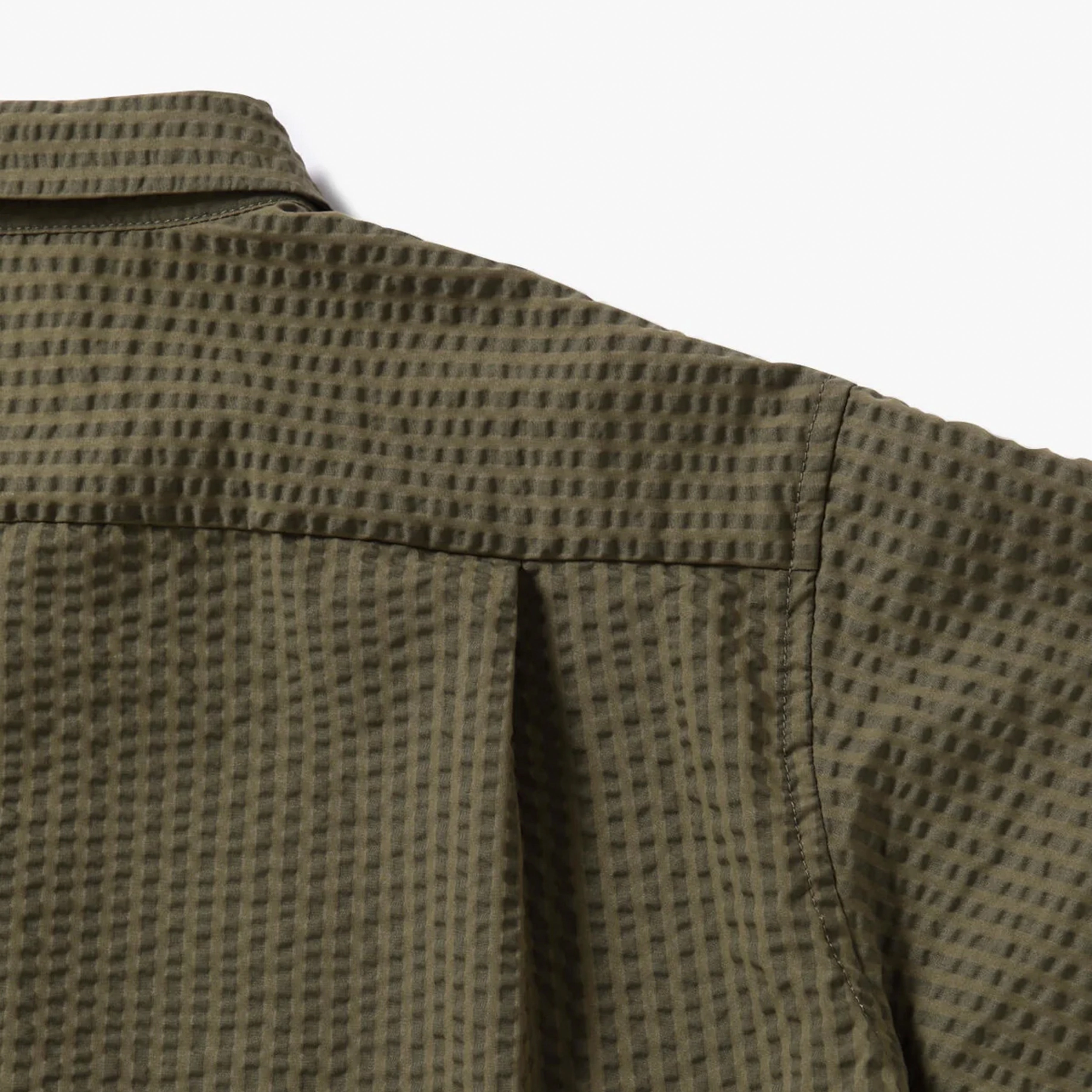 And Wander Dry Soft Seersucker S/S Shirt Beige