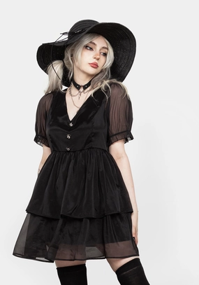 Andie Puff Sleeve Organza Dress Dresses Womens - beach dresses cheap