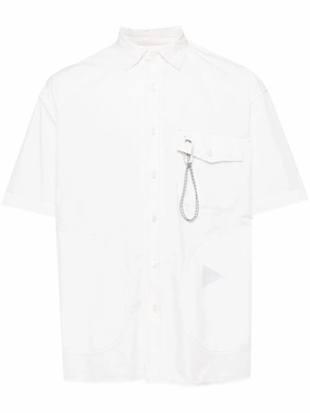 Appliqu-Detail Short-Sleeve Shirt mens polos clearance