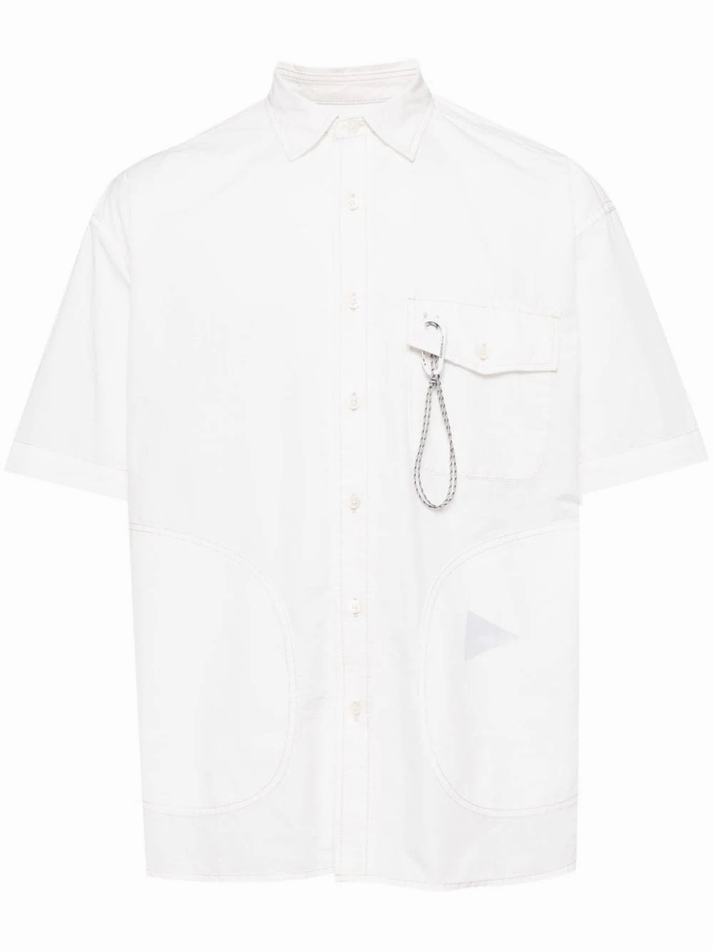 Appliqu-Detail Short-Sleeve Shirt mens polos clearance