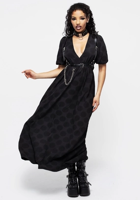 Arachnida Bouffant Sleeve Maxi Dress Dresses Womens - beach dresses cheap
