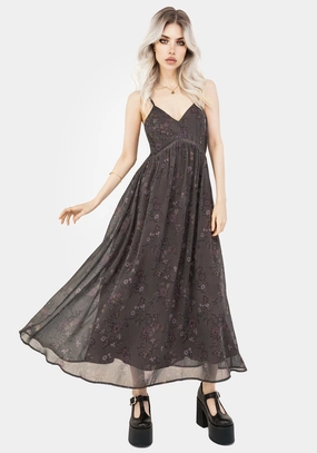 Arnora Chiffon Lace Insert Cami Midaxi Dress Dresses Womens - summer dresses discount