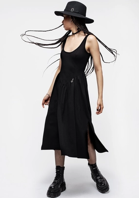 Astarte Basque Waistline Jersey Midi Dress Dresses Womens - summer dresses discount