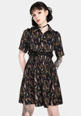 Atropos Mini Shirt Dress Dresses Womens - wedding guest outfits