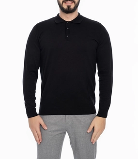 AUBURN POLO SWEATER chunky knit discount