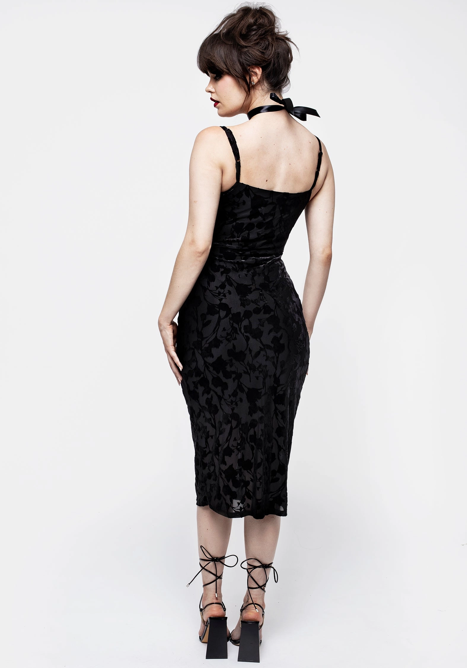 Ava Devor Mesh Midi Dress
