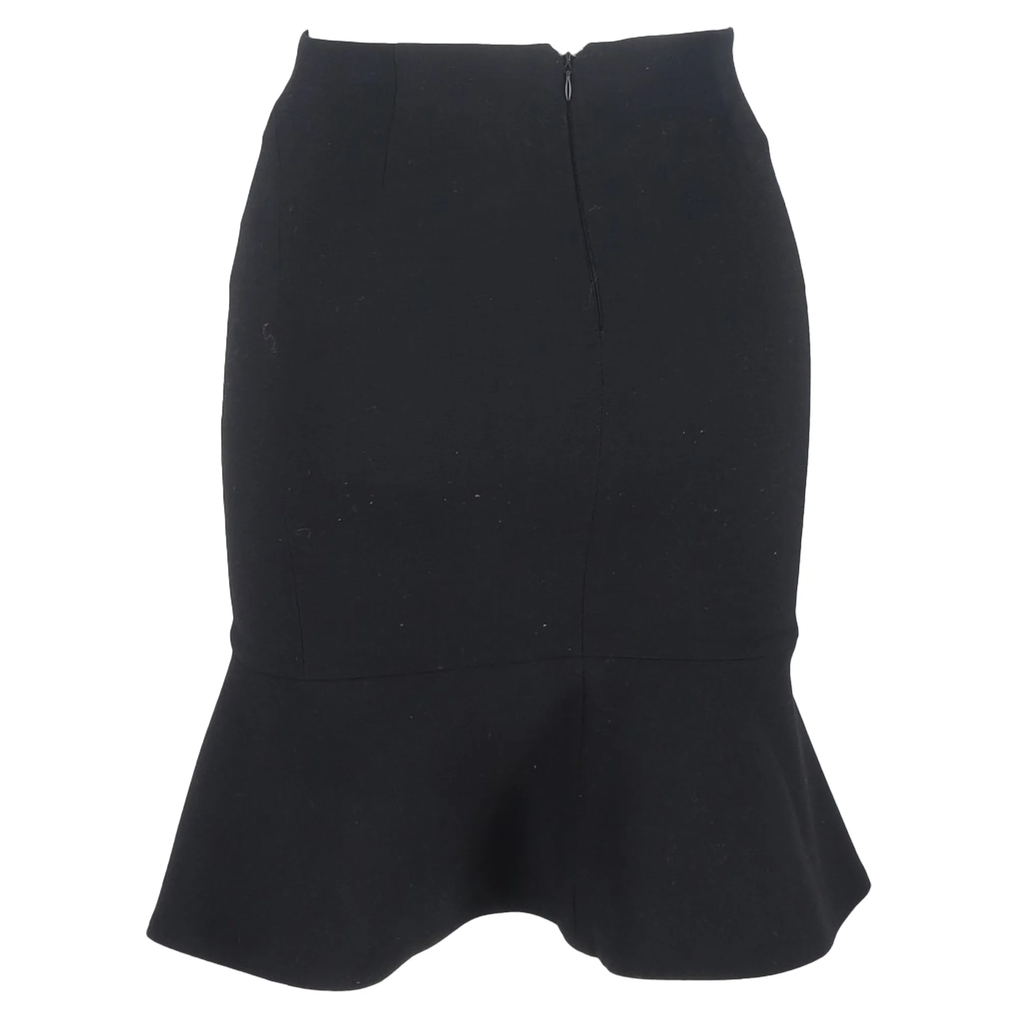 Ba&Sh Mini Flared Skirt in Black Wool