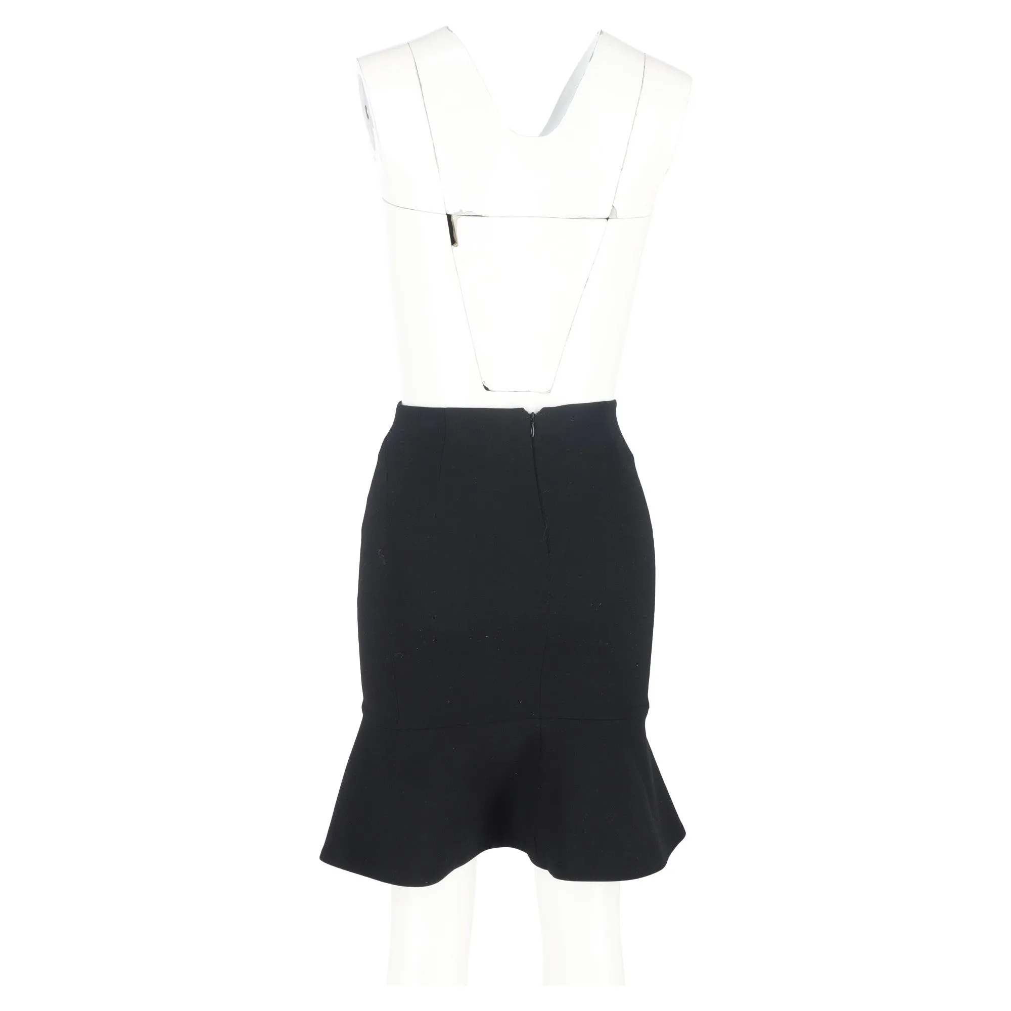 Ba&Sh Mini Flared Skirt in Black Wool