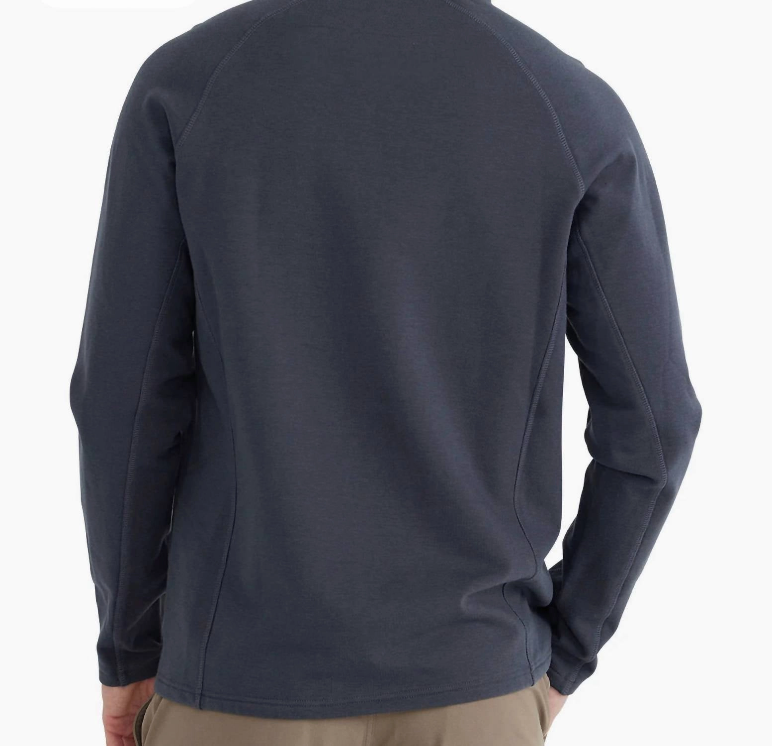 Bamboo Heritage Fleece Quarter Zip Sweater In Graphite