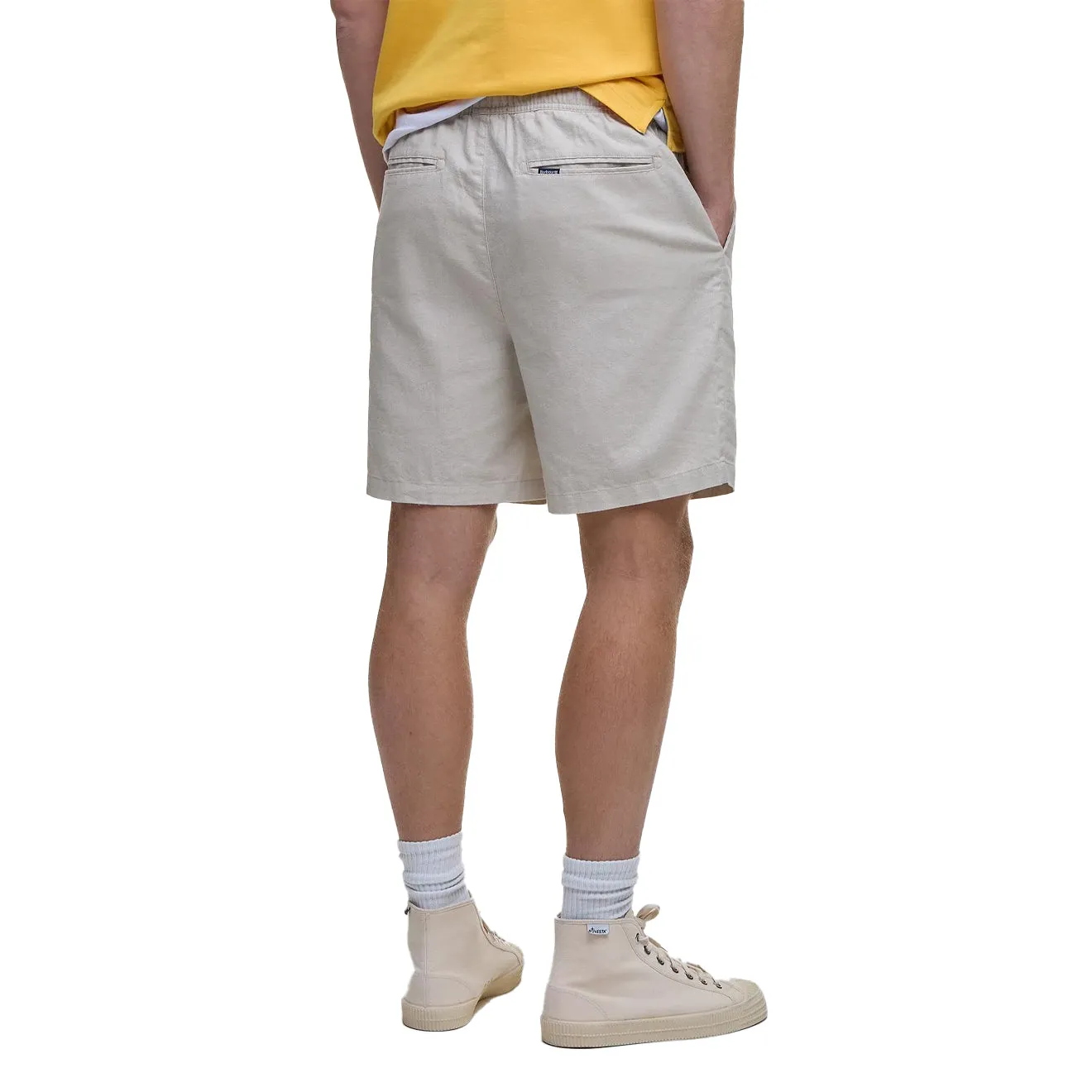 Barbour Cotton Linen Relaxed Short Mist