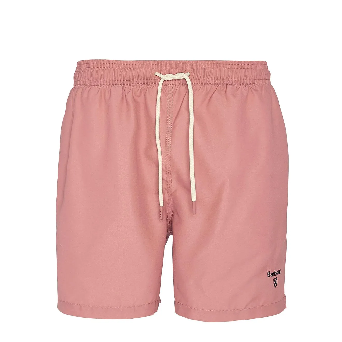 Barbour Staple Logo 5' Swim Short Pink Clay mens shorts outlet store