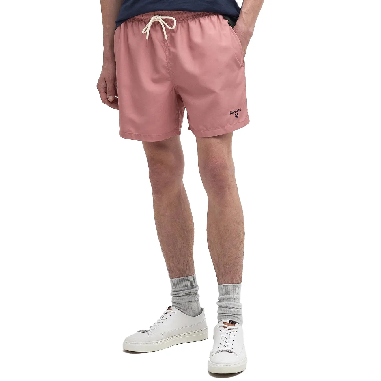 Barbour Staple Logo 5' Swim Short Pink Clay