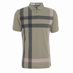 Barbour Blaine Polo Shirt Dusty Green mens t-shirts outlet