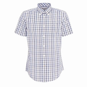 Barbour Longstone Short Sleeve Tailored Shirt Olive mens tank tops best deals