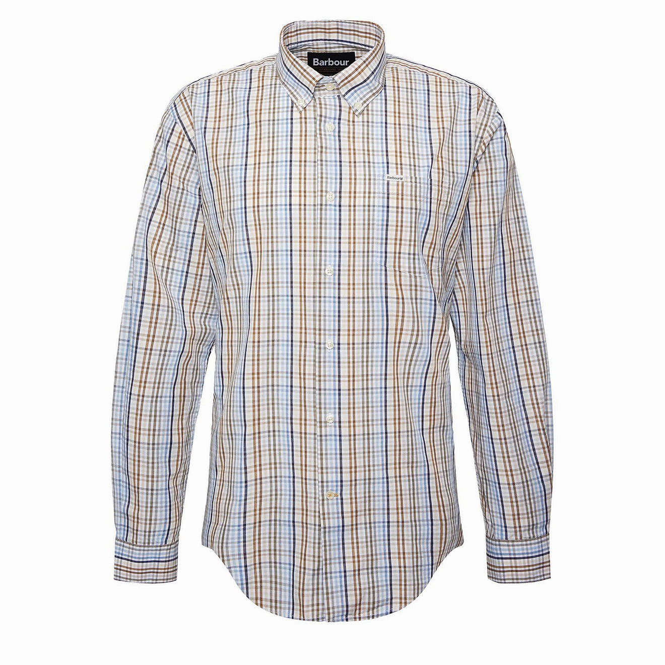 Barbour Malton Regular Shirt Sky mens tank tops best deals