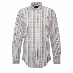 Barbour Malton Regular Shirt Sky mens tank tops best deals