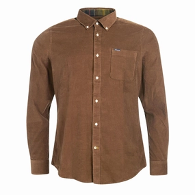 Barbour Ramsey Tailored Shirt Brown mens tank tops best deals
