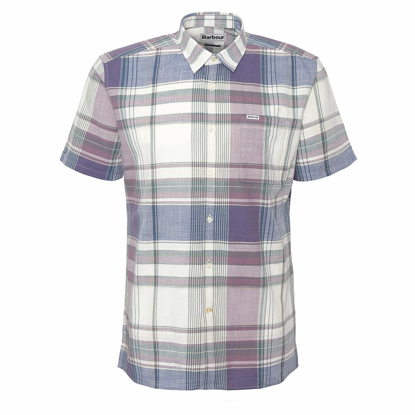 Barbour Swinton Regular Shirt Ecru mens tank tops best deals