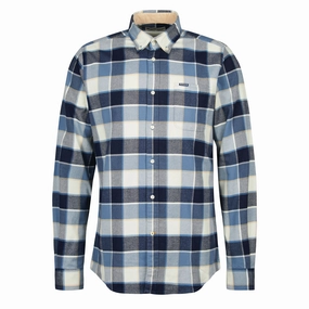 Barbour Valley Tailored Shirt Blue mens tank tops best deals