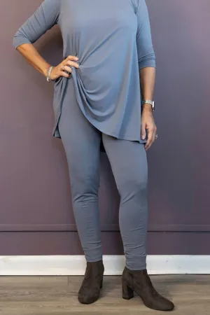 Basics Leggings - Plus Size In Grey Activewear Womens - yoga pants clearance