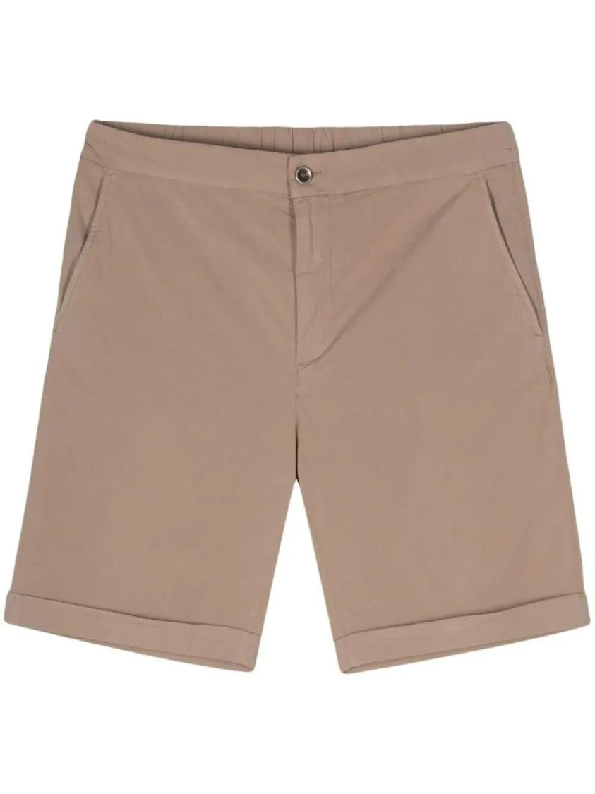Beige Cotton Bermuda Shorts