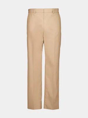 Beige Cotton Poplin Pants Bottoms Mens - cheap mens shorts online