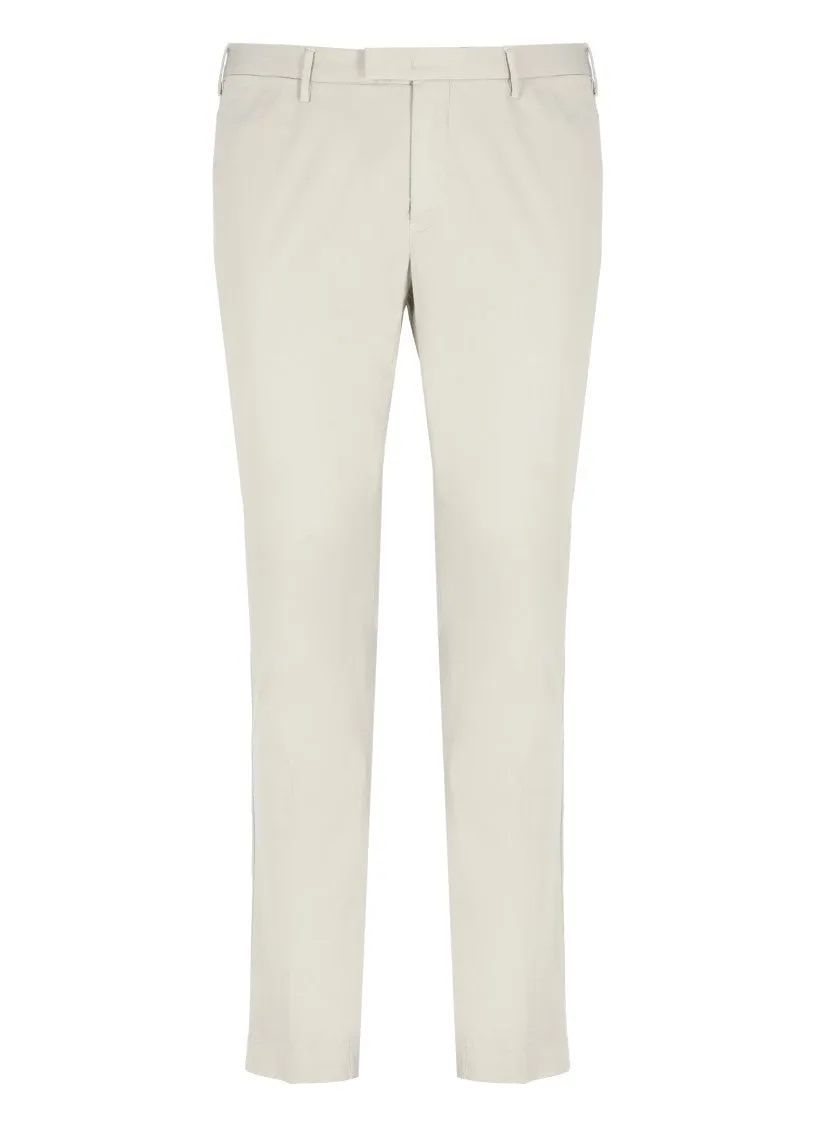 Beige Cotton Trousers