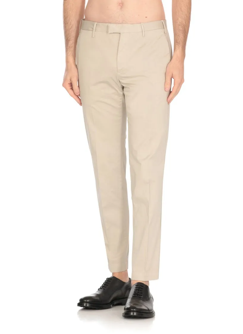 Beige Cotton Trousers