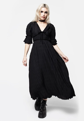 Belial Crinkle Velour Ribbon Midaxi Dress Dresses Womens - beach dresses cheap