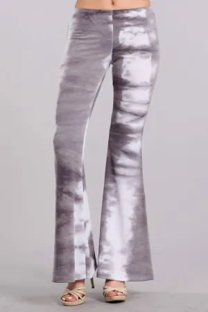 Bell Bottoms Yoga Stretch Pants In Grey/white Activewear Womens - gym outfits discount