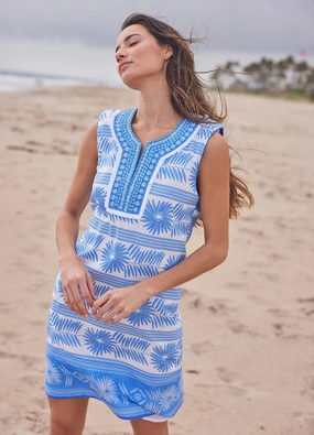 Bella Tu Amalfi Dress - Blue maxi dresses clearance